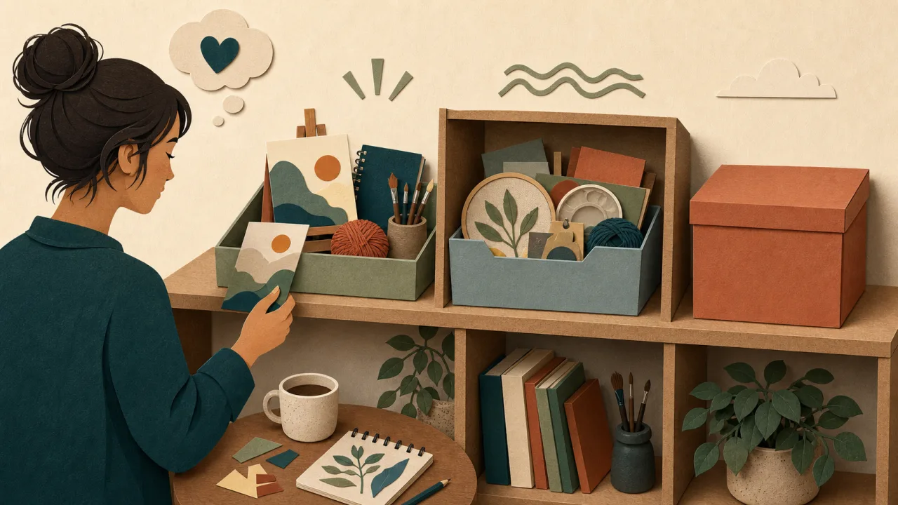 Hobbies TDAH adulte : projets créatifs en cours, loisirs abandonnés et curiosité sans culpabilité