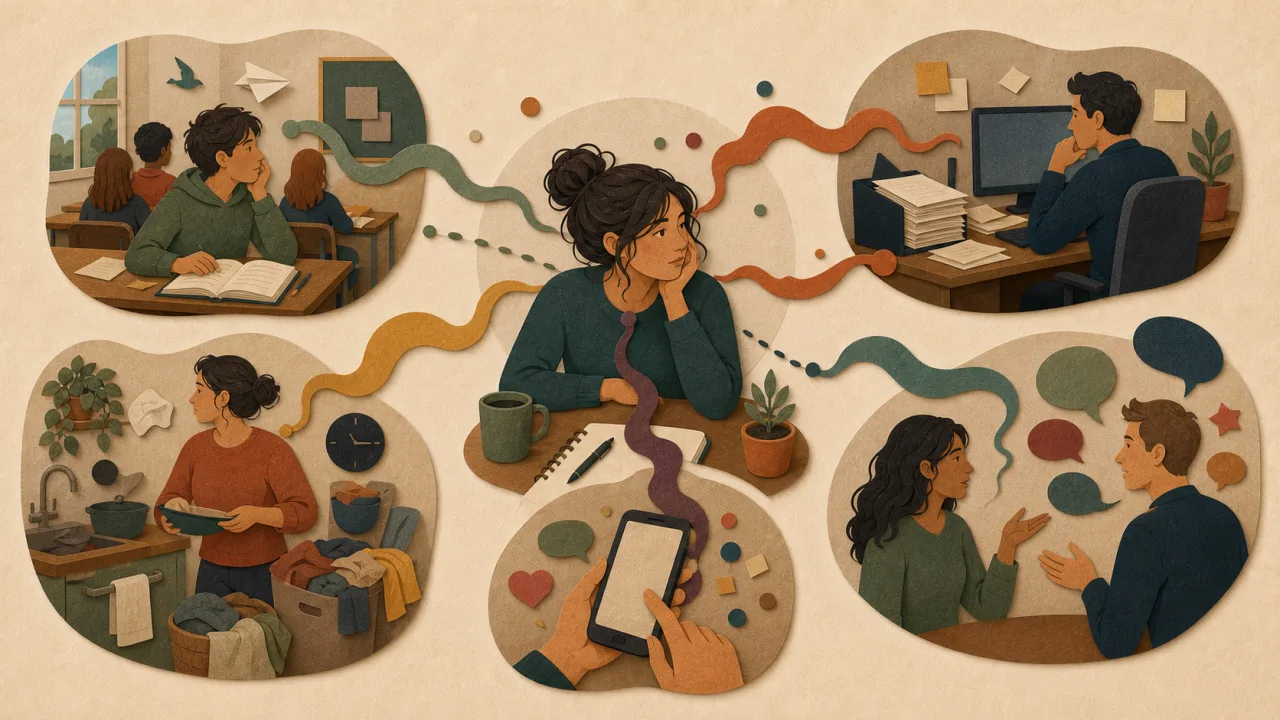 Distraction TDAH : attention tirée par les stimuli de l’école, du travail, de la maison, des écrans et des conversations