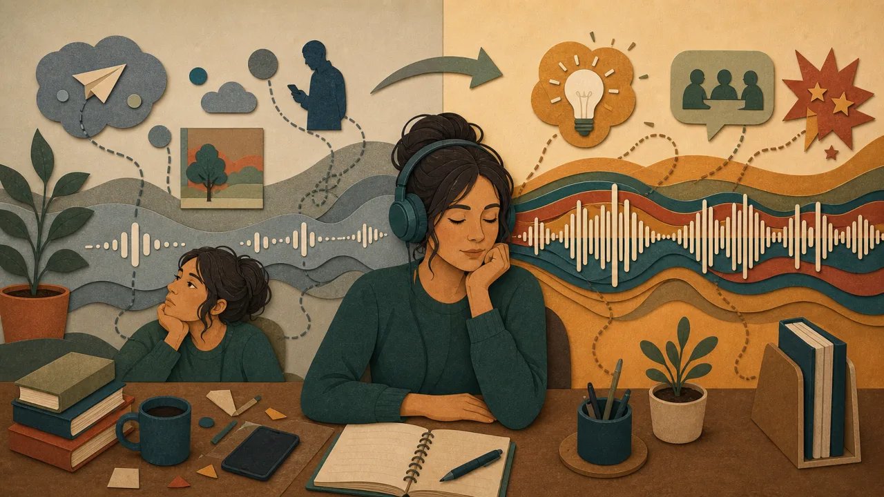 Écoute accélérée TDAH : différence entre audio trop lent et stimulation suffisante pour garder l’attention